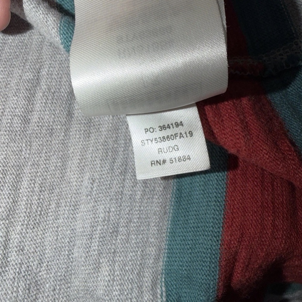 PATAGONIA LONG SLEEVE STRIPED RUGBY POLO SHIRT SZ M - Picture 6 of 6